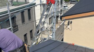 大阪狭山市M様邸　屋根葺き替え工事　本日より屋根葺き工事。