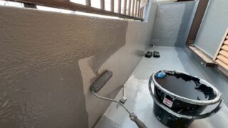 松原市　N様邸　屋根葺き替え工事（福泉工業シルキーGⅡ）及びベランダ  ウレタン塗膜防水工事 — 防水編